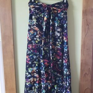 Watercolor maxi dress